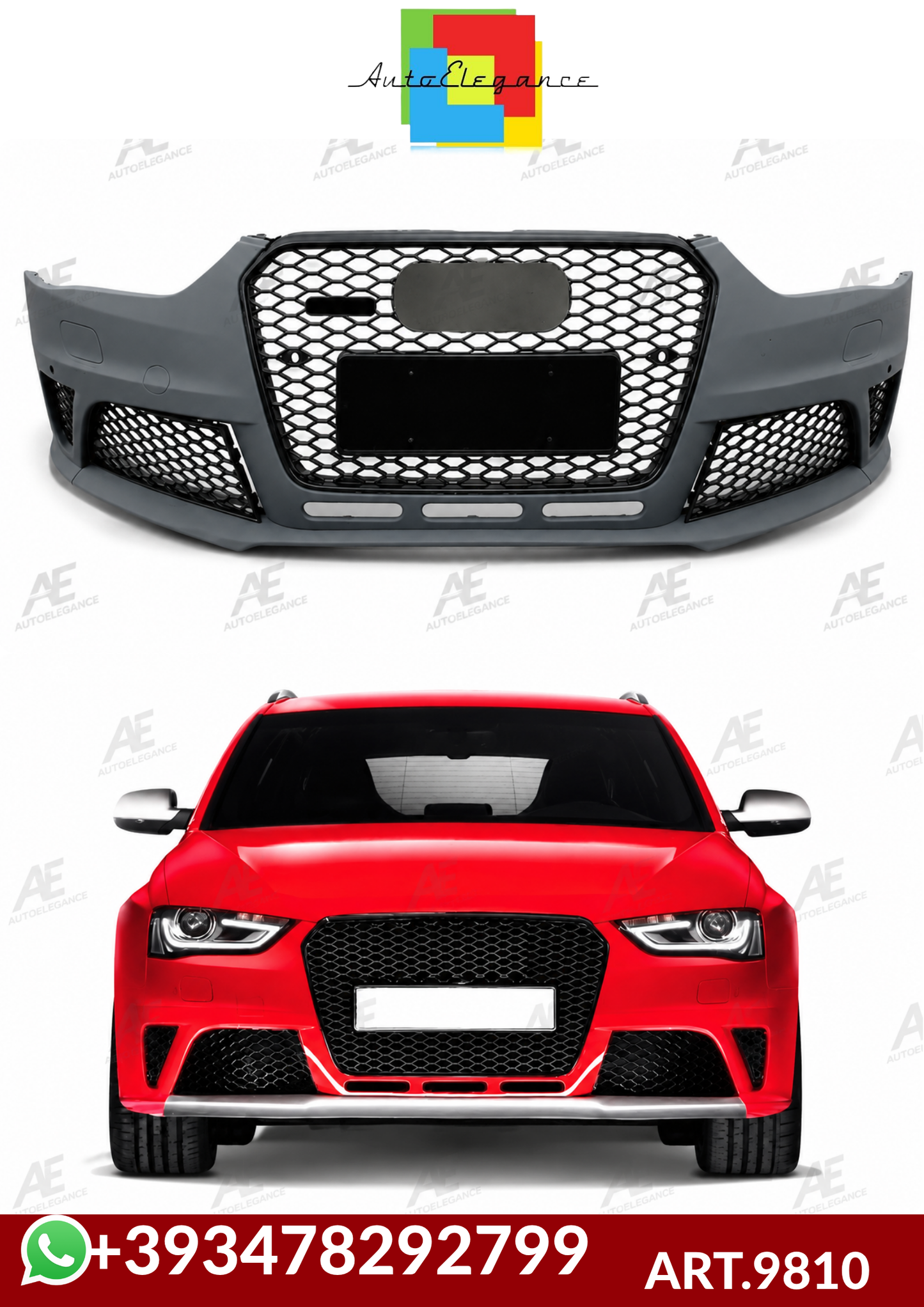 💕ART.9810 PARAURTI  ANTERIORI  Audi A4 (B8) (2012-2015) RS4💕