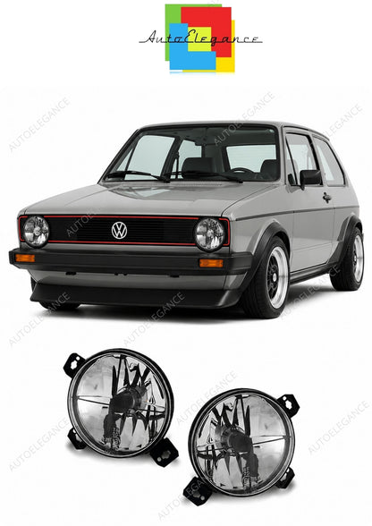 💕 Fari Anteriori Interni Adatto per VW Golf 1 74-83 Cromati 💕