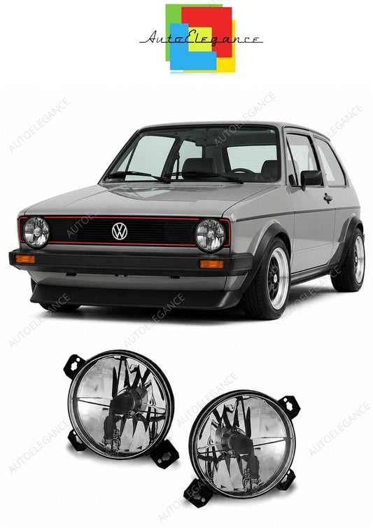 💕 Fari Anteriori Interni Adatto per VW Golf 1 74-83 Cromati 💕