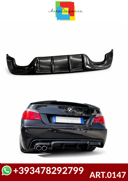 💕ART.0147  DIFFUSORE BMW SERIE 5 E60 E61 M SPORT 2003-2010 NERO LUCIDO💕