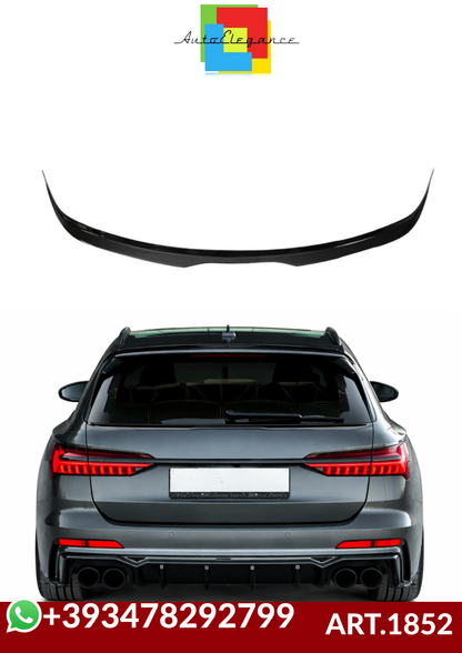 💕ART.1852 SPOILER AUDI  A6 C8 2019+ AVANT S6 SLINE NERO LUCIDO ALA💕