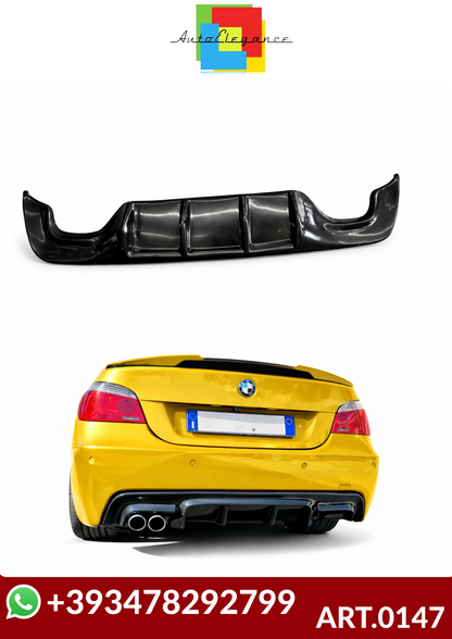 💕ART.0147  DIFFUSORE BMW SERIE 5 E60 E61 M SPORT 2003-2010 NERO LUCIDO💕