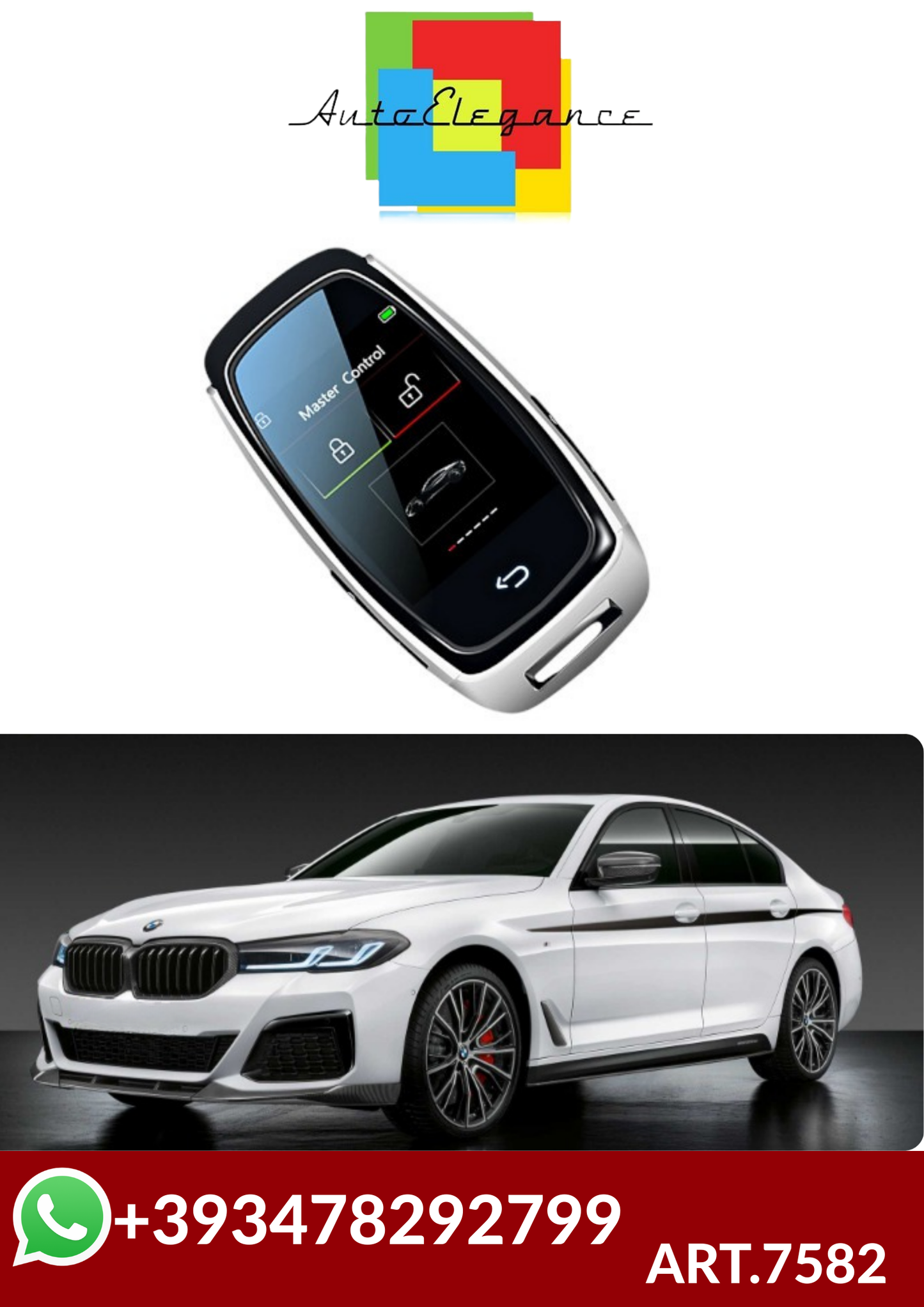 ART.7582 SMART LCD KEY intelligente Ingresso confortevole Audi/BMW/Ford/Mazd