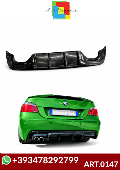 💕ART.0147  DIFFUSORE BMW SERIE 5 E60 E61 M SPORT 2003-2010 NERO LUCIDO💕