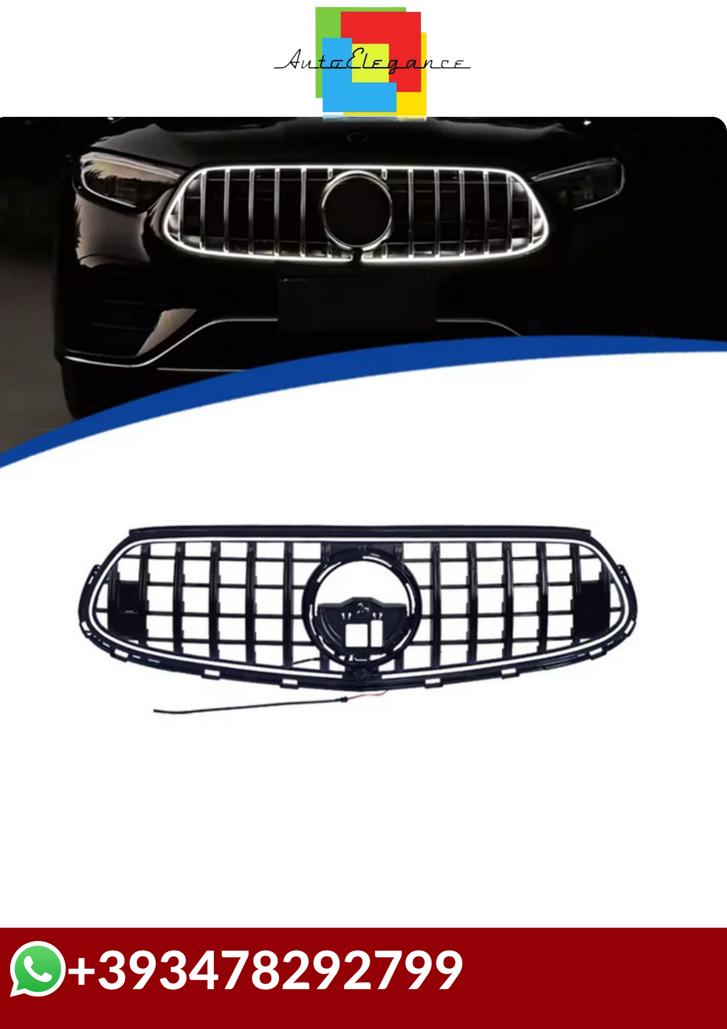 💕 GRIGLIA  CON LED  Mercedes Benz GLC Coupe X254 2023+💕