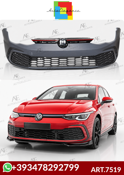 ART.7519 Paraurti Anteriore Look GTI per VW GOLF 8 2019-2024