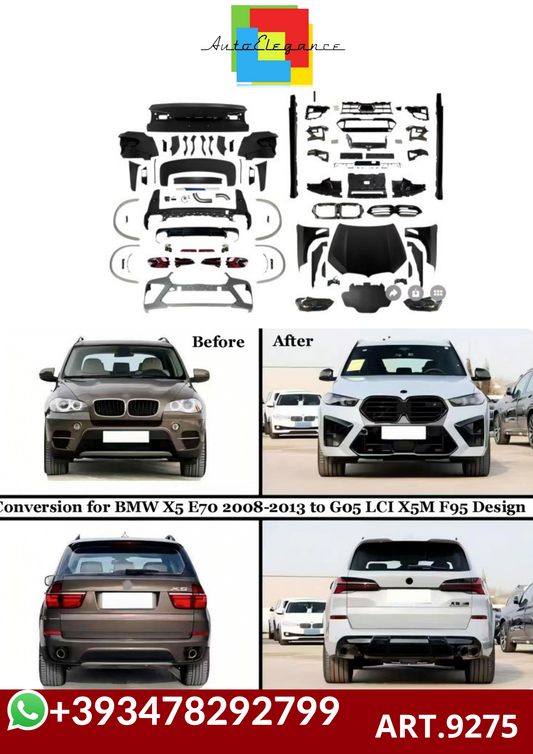 💕ART.9275 BODYKIT BMW X5 E70 (2007-2013) Conversione al design X5M F95 2023 💕
