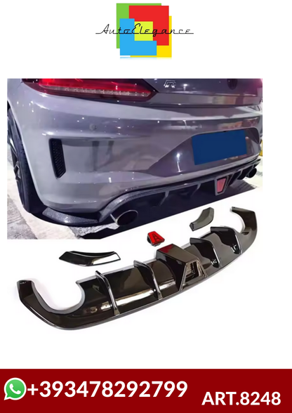 💕ART.8248   DIFFUSORI VW Scirocco R 2015 2016 2017  NERO  LUCIDCO💕