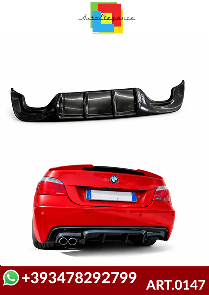 💕ART.0147  DIFFUSORE BMW SERIE 5 E60 E61 M SPORT 2003-2010 NERO LUCIDO💕