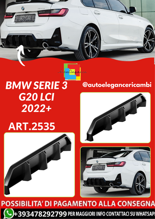 ART.2535 Diffusore BMW SERIE 3 G20 LCI 2022+ A Plus M Pack V1