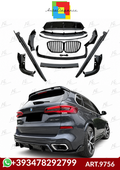 ART.9756 BODYKIT BMW G05 X5 Look M Performance Nero lucido