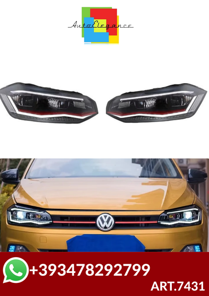 ART.7431  FARI ANTERIORI  VW POLO 6 2011-2024