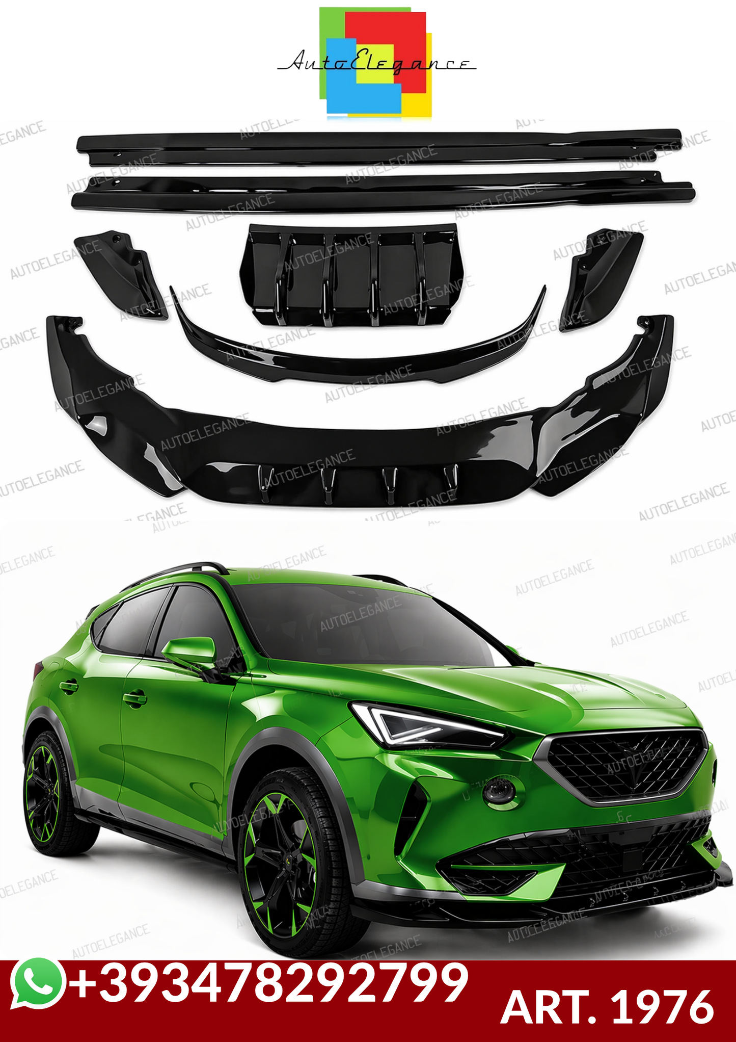 💕ART. 1976 BODYKIT CUPRA FORMENTOR 2020+ NERO LUCIDO💕