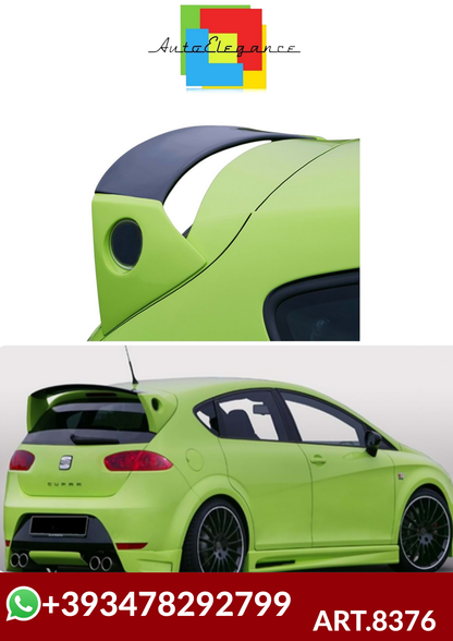 💕ART.8376 SPOILER Seat Leon Mk2 FL 2009+ nero lucido💕