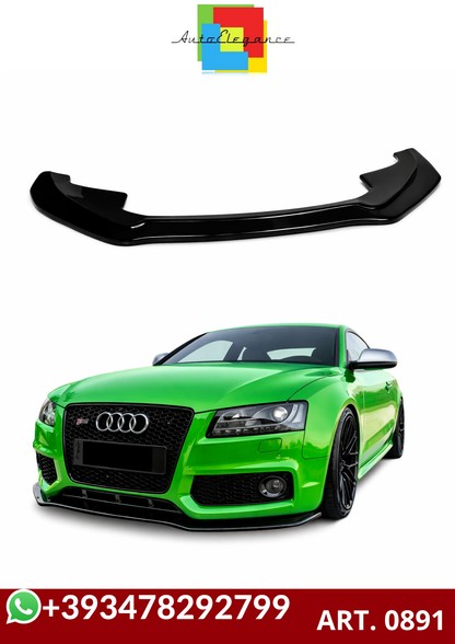 💕ART. 0891 SPLITTER AUDI A5 2007-2011 SLINE S5 NERO  LUCIDO 💕