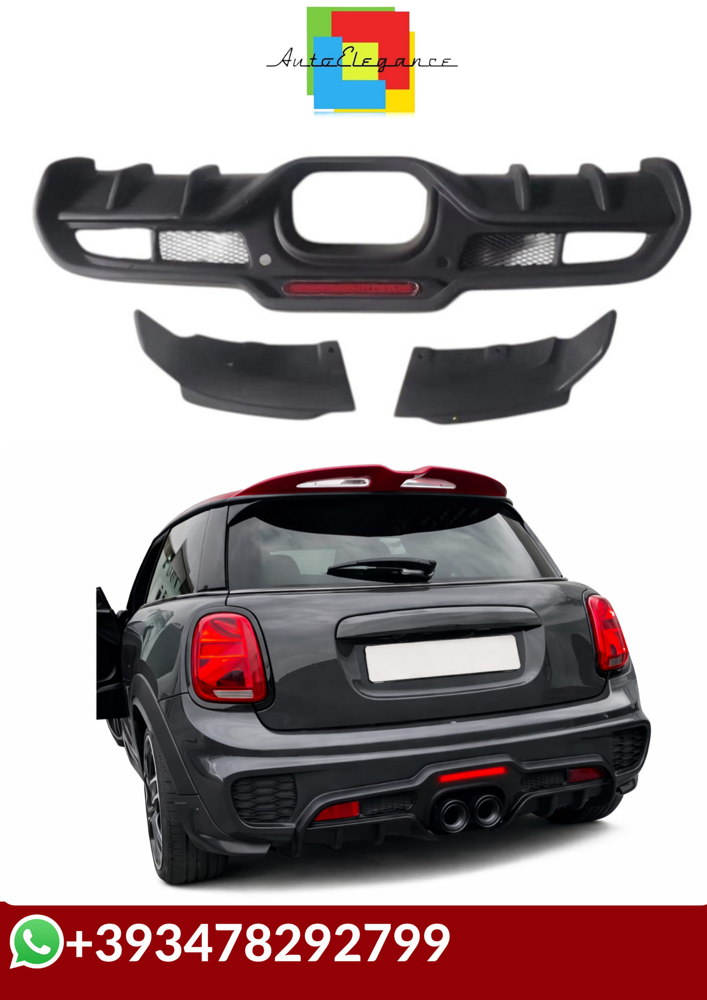 💕DIFFUSORI LED Mini Cooper F55 F56 F57 JCW 2006-2015💕