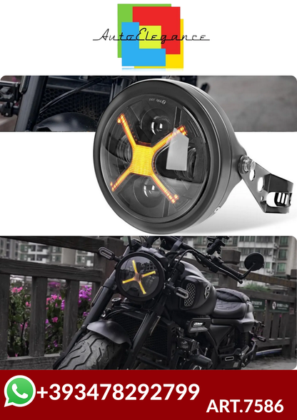ART.7586  Faro anteriore full led Nero Yamaha MT03 660 (2006-2014)