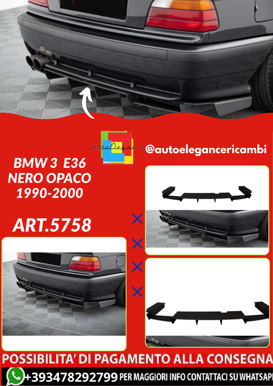 ART.5758  DIFFUSORI BMW 3  E36 Nero Opaco 1990-2000