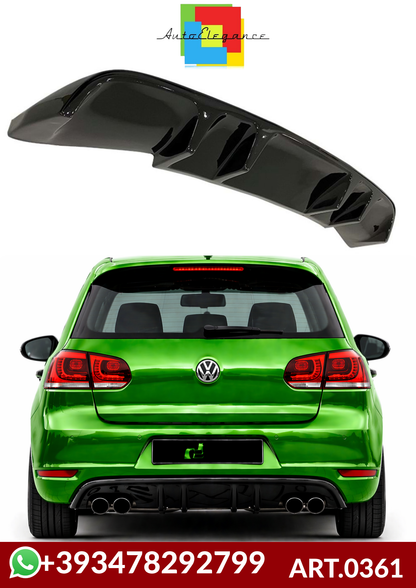 💕ART.0361 DIFFUSORE VW GOLF 6 MK6 2008-2012 LOOK RIEGER NERO  LUCIDO 💕