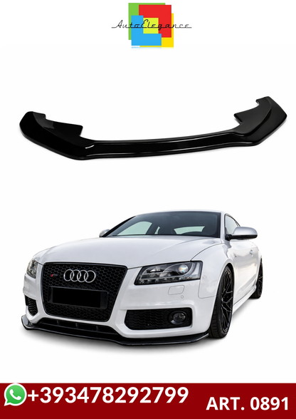 💕ART. 0891 SPLITTER AUDI A5 2007-2011 SLINE S5 NERO  LUCIDO 💕