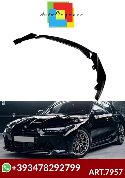 💕ART.7957 SPLITTER BMW G80 M3 G82 G83 M4 2021+ NERO LUCIDO   💕