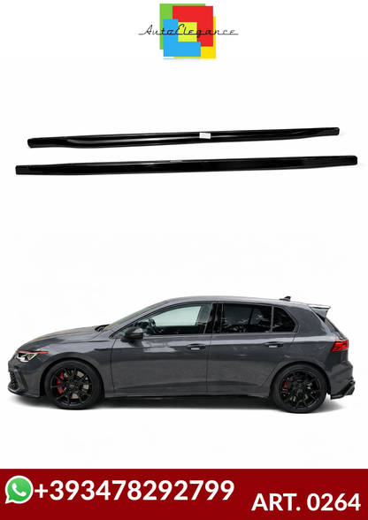 ART. 0264 MINIGONNE GOLF 8 VIII 2019+ LOOK GTI NERO LUCIDO