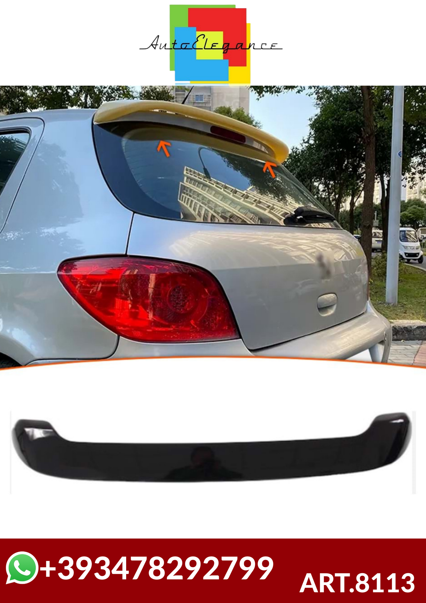 💕ART.8113  SPOILER PEUGEOT 307 2001-2008💕