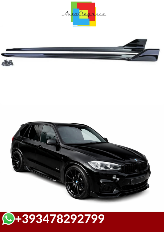 💕Sotto Minigonne laterali nero lucido per BMW X5 F15 13-18💕