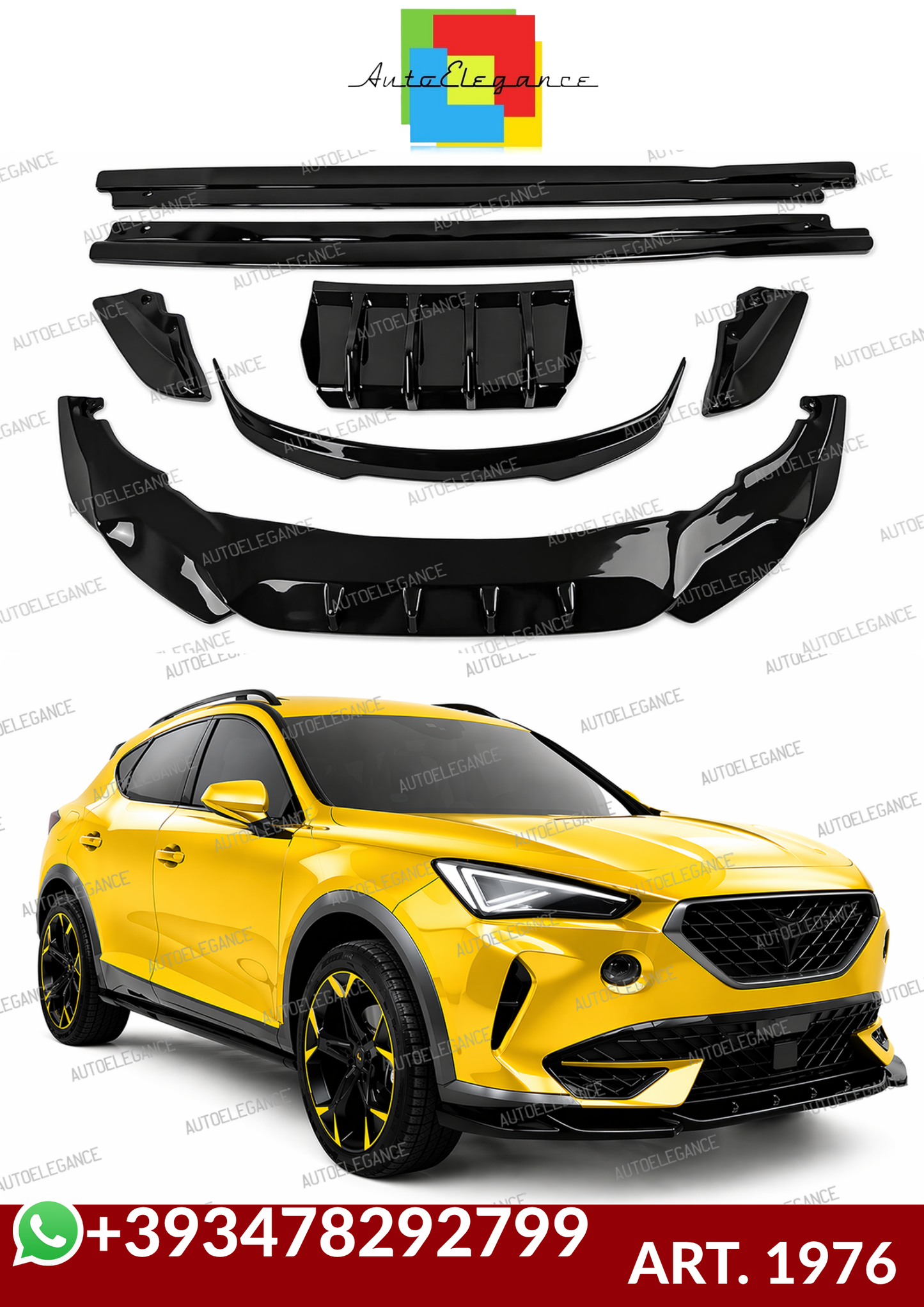 💕ART. 1976 BODYKIT CUPRA FORMENTOR 2020+ NERO LUCIDO💕