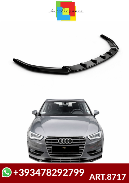 💕ART.8717 SPLITTER AUDI A3 2012-2019 NERO  LUCIDO💕