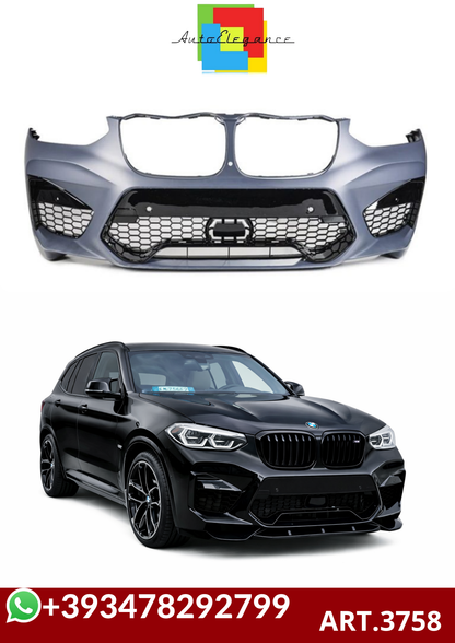 💕ART.3758 Paraurti anteriore  Bmw X3 G01, X4 G02 17-21 SPLITTER NON INCLUSO💕