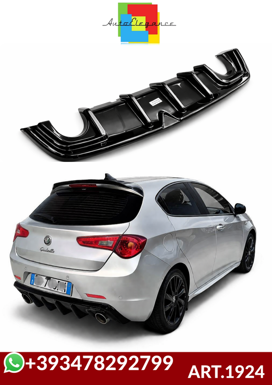 💕ART.1924  DIFFUSORE ALFA ROEMO GIULIETTA 2010-2020 NERO LUCIDO 💕