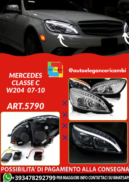 ART.5790  FARI  ANTERIORI MERCEDES CLASSE C W204  07-10