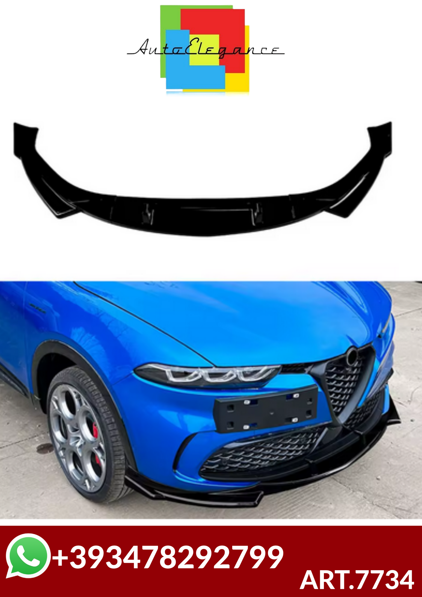 💕ART.7734  SPLITTER Alfa Romeo Tonale 2023-2025💕