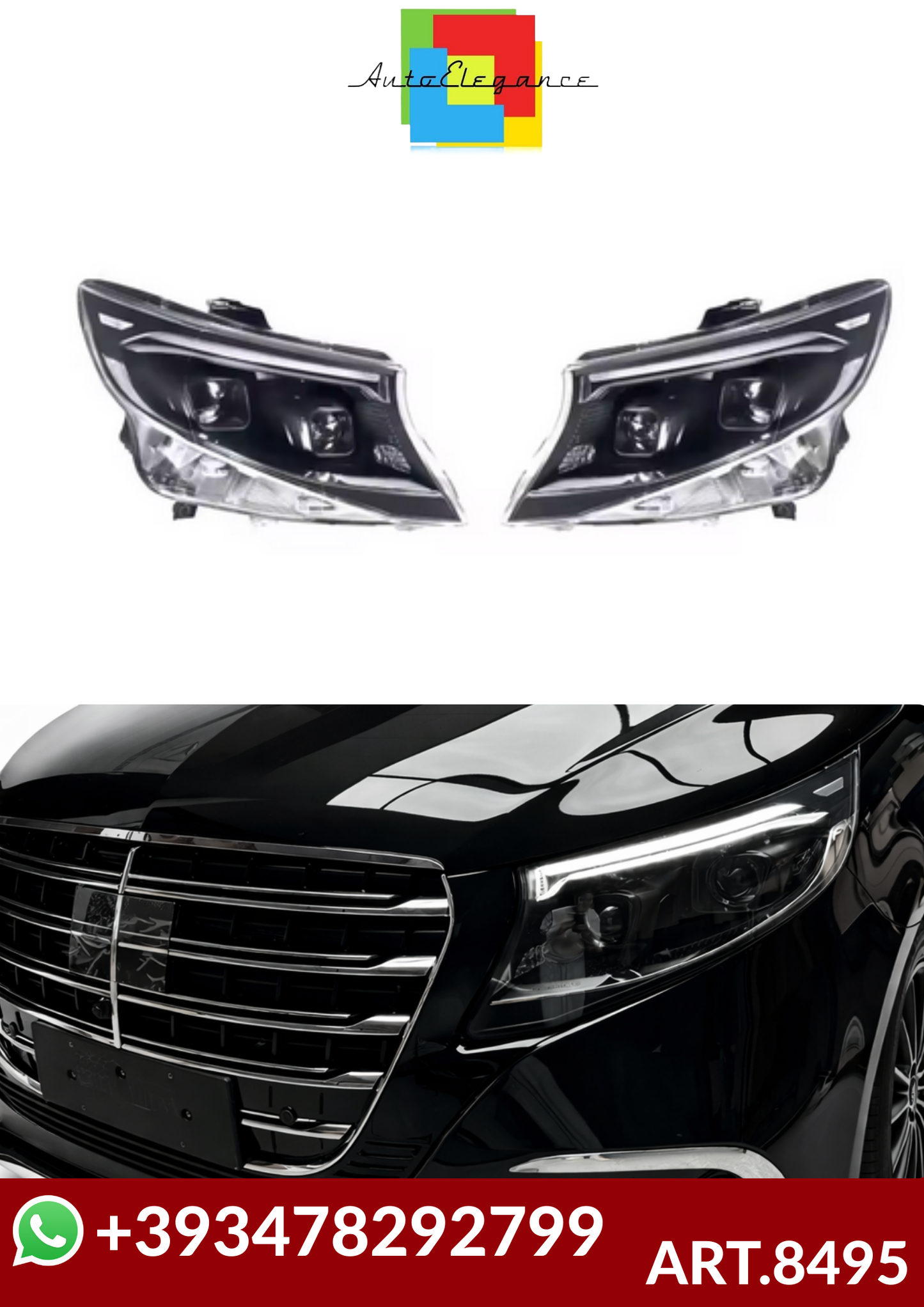 💕ART.8495 FARI  ANTERIORI MERCEDES VITO  V260  2016-2024 W447 💕