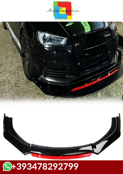 💕SPLITTER Audi A3 A4 A6 Q3 S3 S4 S6 B6 B7 B8 B8.5 NERO  LUCIDO💕