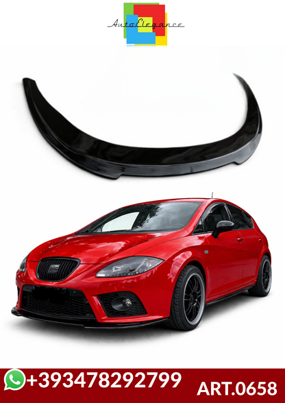 💕 ART.0658 SPLITTER SEAT LEON 1P  2005-2012  NERO  LUCIDO 💕
