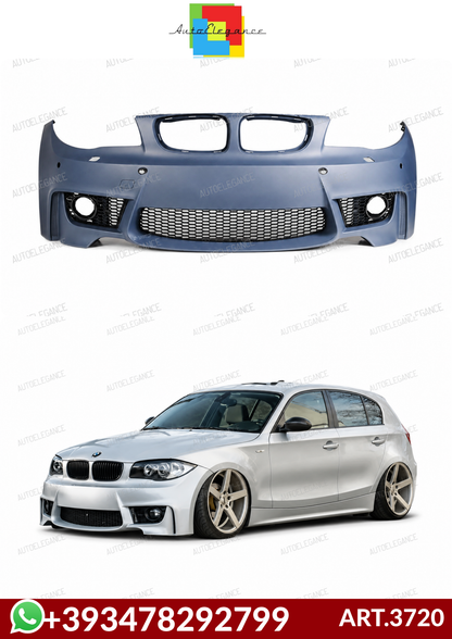 💕ART.3720 Paraurti anteriore 1M Look SRA Bmw 1 E81,E82,E87,E88 PDC💕
