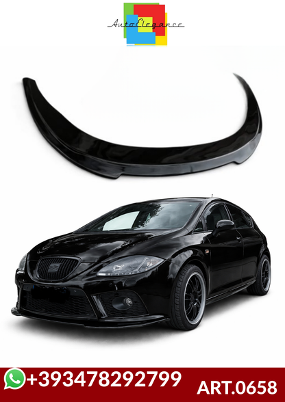 💕 ART.0658 SPLITTER SEAT LEON 1P  2005-2012  NERO  LUCIDO 💕