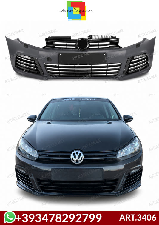 💕ART.3406  Paraurti anteriore R20 Look & DRL LED per VW Golf 6 (2008-2014)💕