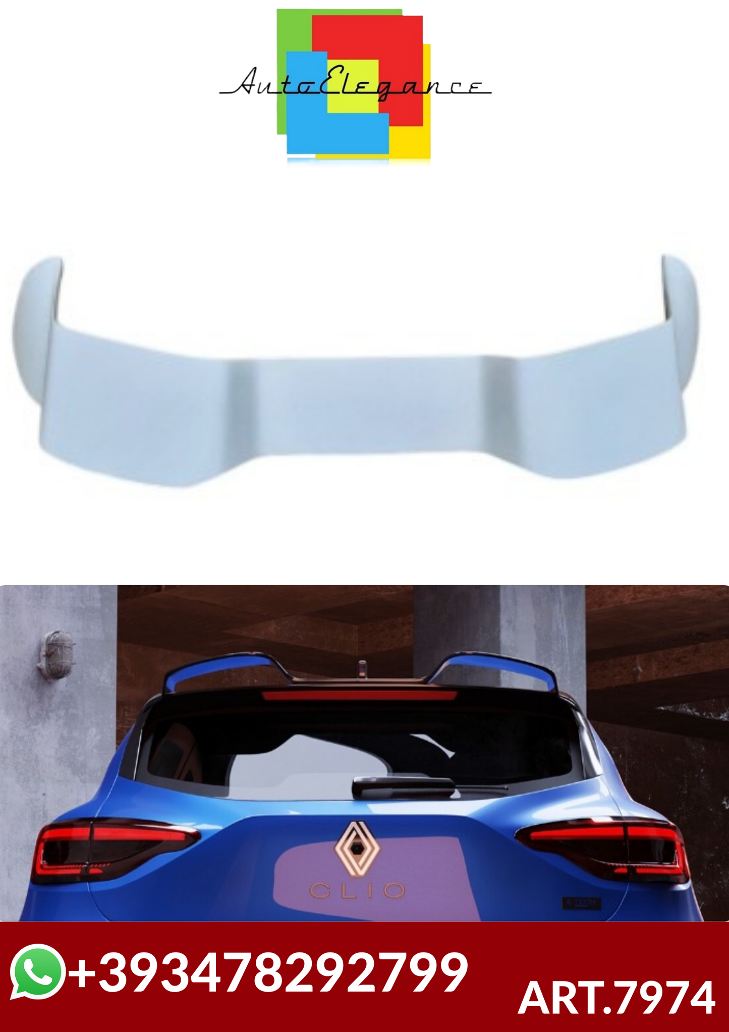 💕ART.7974 SPOILER RENAULT CLIO 5  💕