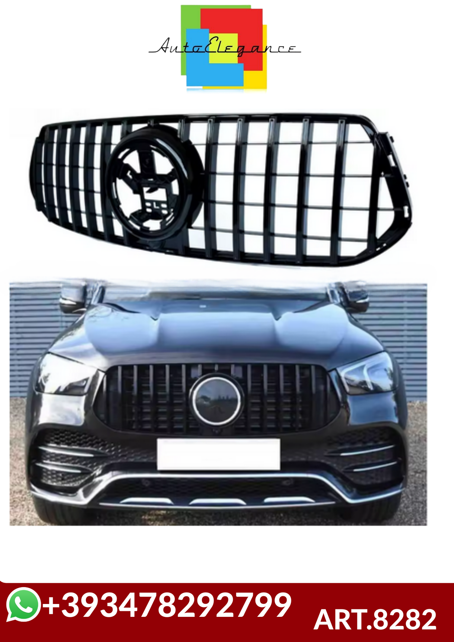💕ART.8282 GRIGLIA Mercedes GLE Class W167 SUV & C167 AMG 20-23💕