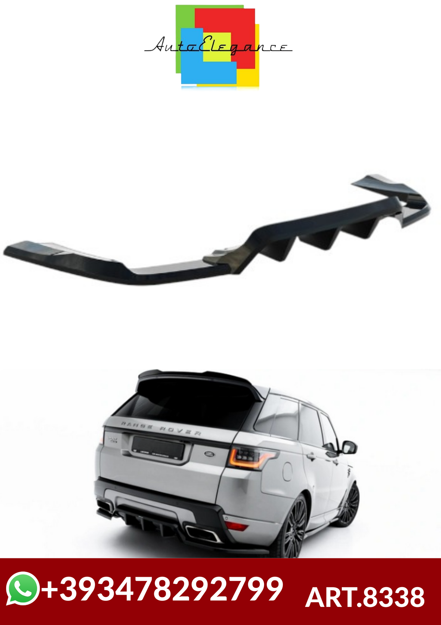 💕ART.8338 SPLITTER  POSTERIORI  Range Rover Sport Mk2 Facelift💕