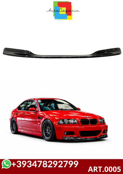 💕ART.0005 SPLITTER BMW E46 1997-2006 M3 NERO LUCIDO 💕