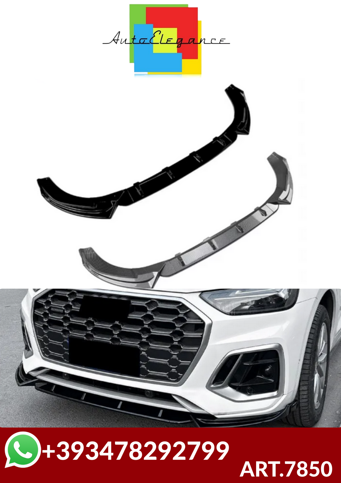 💕ART.7850 SPLITTER Audi Q5 FY Sline Late 2020-2024💕