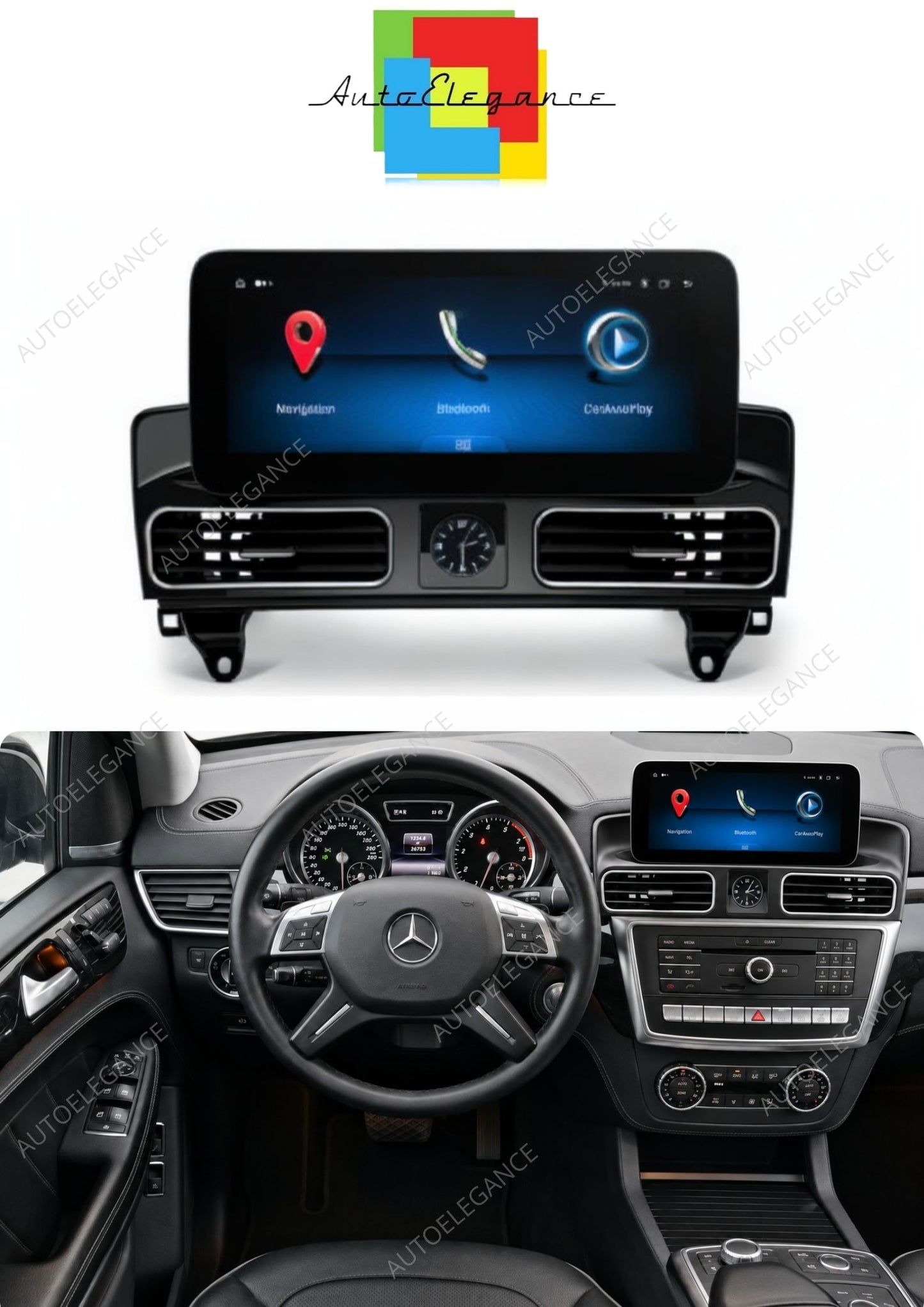 💕 Radio GPS Adatto per Mercedes ML/GL W/X166 12-15 Android 14 10.25" 💕