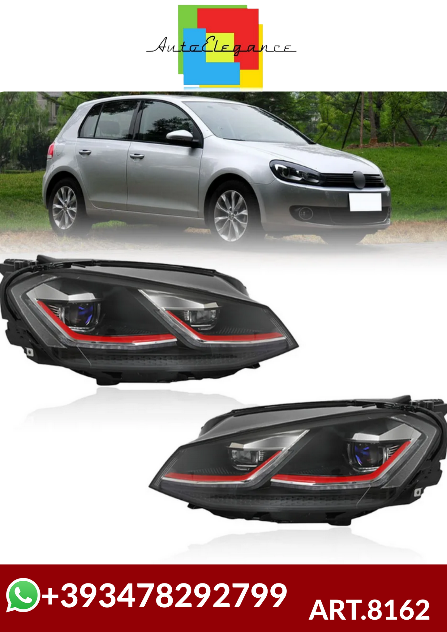 💕ART.8162 FARI  ANTERIORI  VW GOLF 7 2013-2017💕