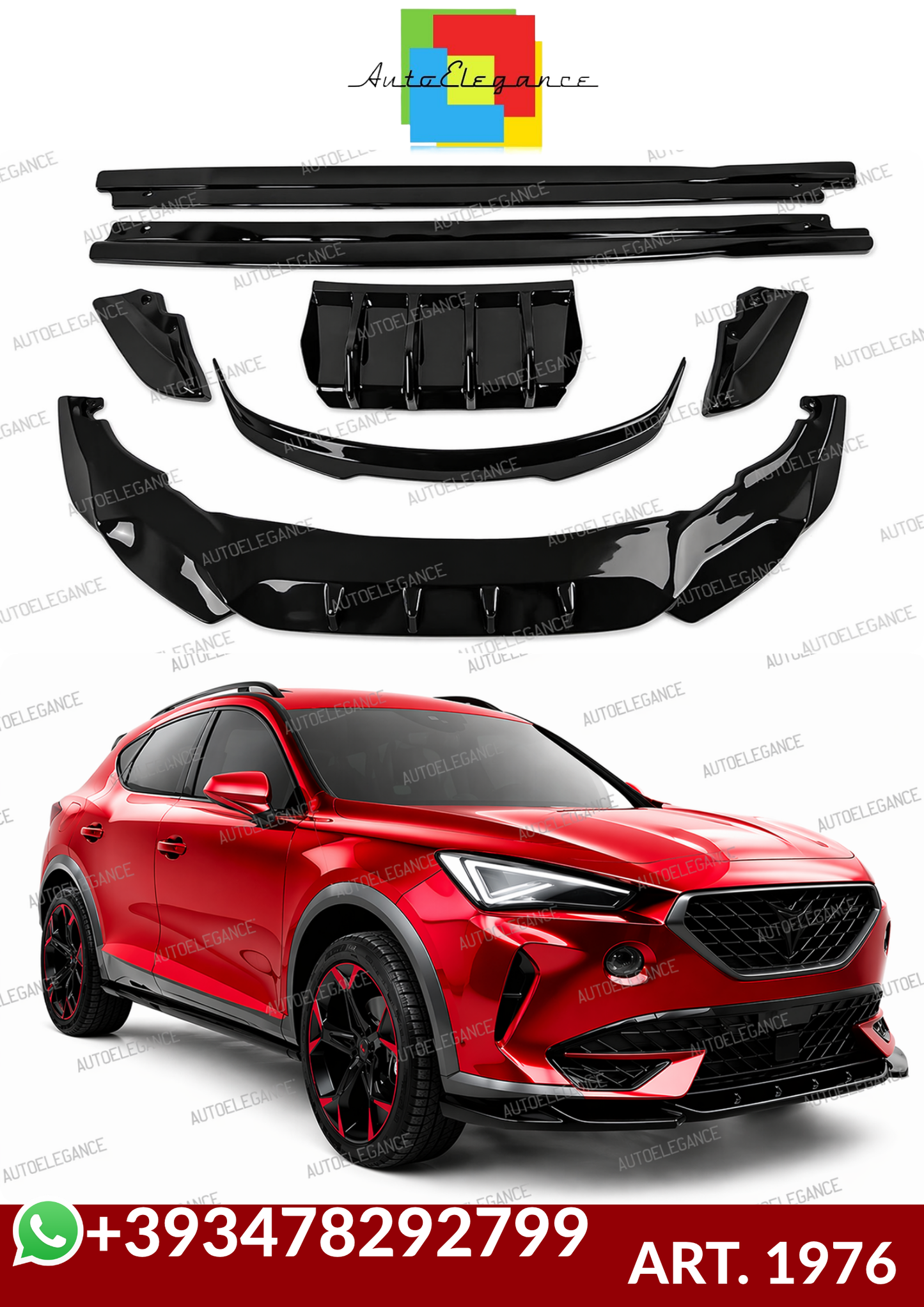 💕ART. 1976 BODYKIT CUPRA FORMENTOR 2020+ NERO LUCIDO💕