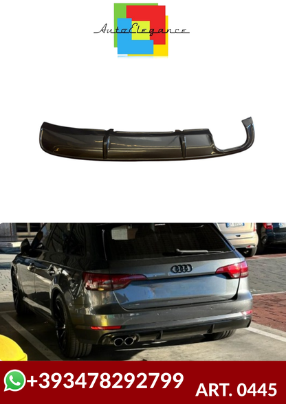 💕ART. 0445 DIFFUSORE AUDI A4 B9 8W 2015-2018 STANDARD NERO LUCIDO💕