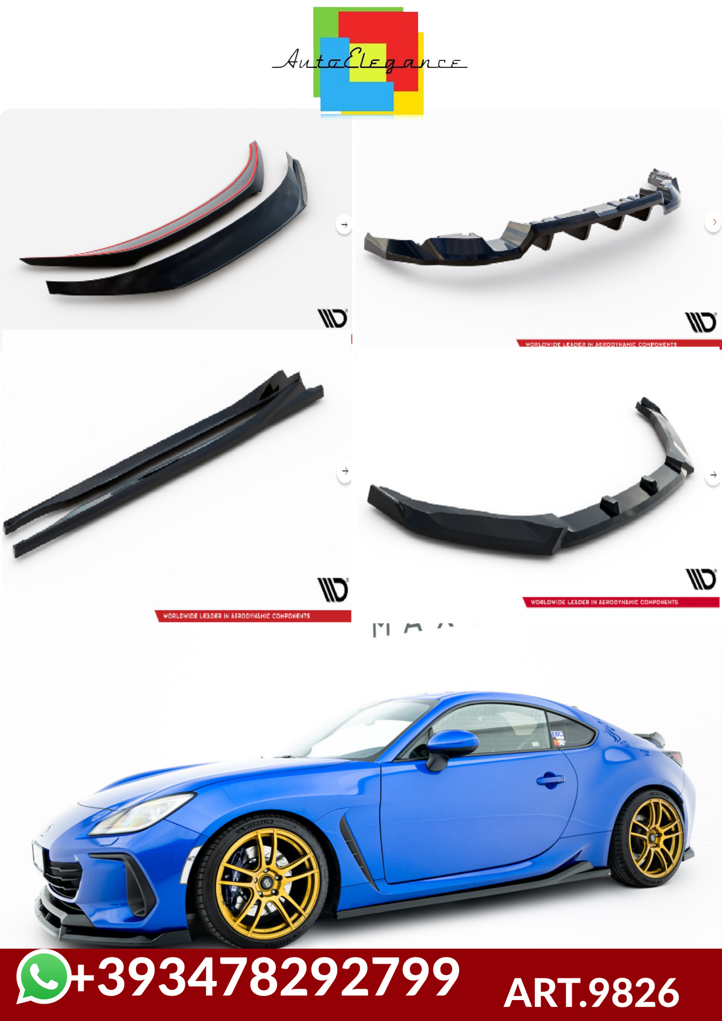 💕ART.9826 BODYKIT  V.1 Subaru BRZ Mk2💕